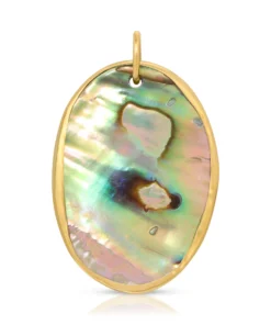 Large Abalone Cabochon Charm