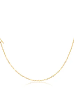 ASYMMETRICAL LETTER NECKLACE - A
