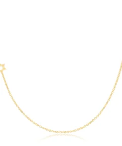ASYMMETRICAL CHARM NECKLACE - Star of David