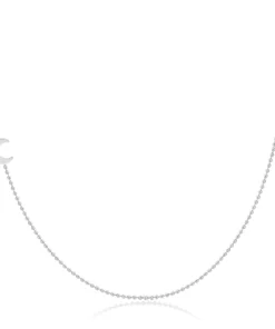 14K ASYMMETRICAL CHARM NECKLACE - Moon