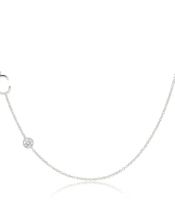 Monogram Necklace with Diamond