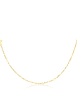 ASYMMETRICAL CHARM NECKLACE - Cross