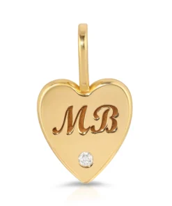 Engraved Heart Charm
