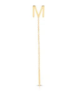 Letter Threader Earring