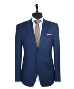Regent Worsted Blue Plaid Suit