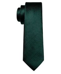 Dark Green Silk 63 Inches Extra Long Tie