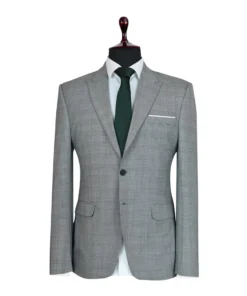 Prince Of Wales Glen Plaid Grey Suit