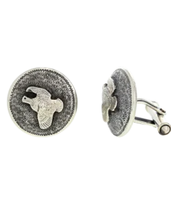 Silver Plated Goose-shaped cufflink