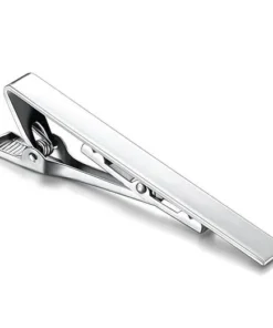 Sleek Silver Rhodium Plated Tie Pin For Men And Boys