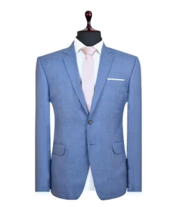 Light Blue Sharkskin Suit