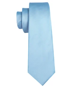 Light Cornflower Blue Tie Solid Necktie