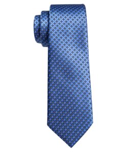 Blue Tie Classic Plaid Mens Dress Work Tie